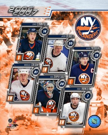 Framed &#39;06 / &#39;07- Islanders Team Composite Print
