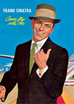 Framed Frank Sinatra - Come Fly with Me Print