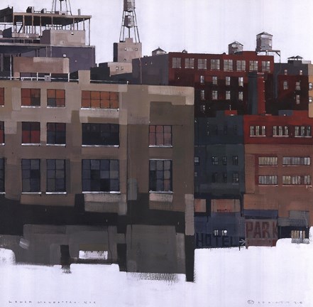 Framed Lower Manhattan IV Print