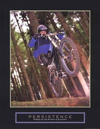 Framed Persistence - Dirt Bike Print