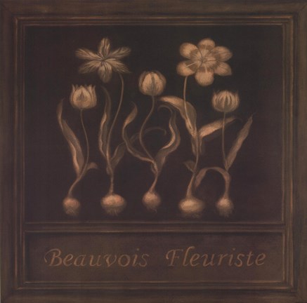 Framed Beauvois Fleuriste Print