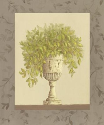 Framed Plant In Vase I Print