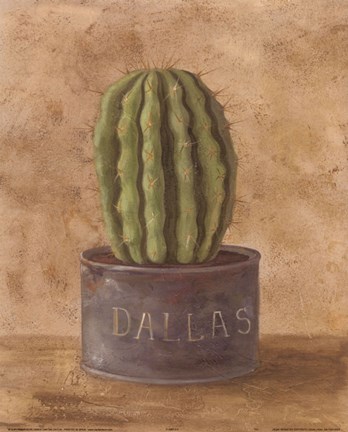 Framed Dallas Cactus Print