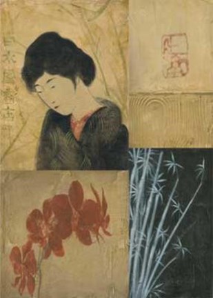 Framed Japanese Woman Print