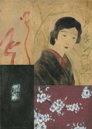 Framed Japanese Woman Print