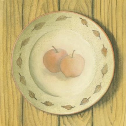Framed Plate With Apples Print