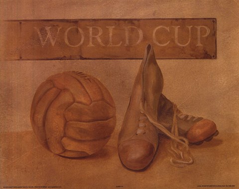 Framed World Cup Soccer Ball Print