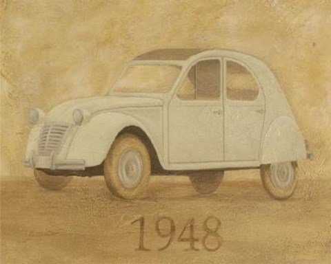 Framed 1948 Car Print