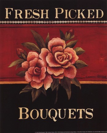 Framed Fresh Picked Bouquets - Mini Print