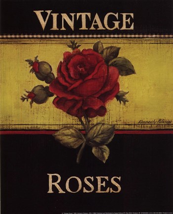 Framed Vintage Roses - Mini Print