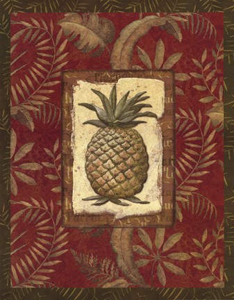 Framed Exotica Pineapple - Grande Print