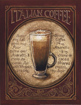 Framed Italian Coffee - Mini Print