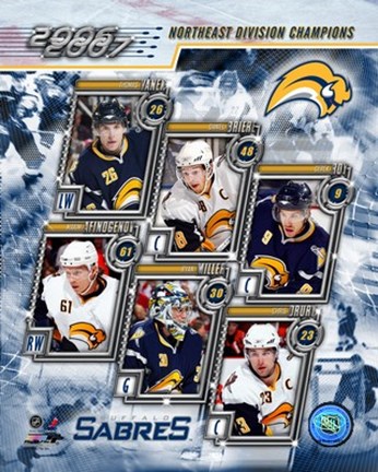 Framed &#39;06 / &#39;07 Sabres Eastern Division Champions Composite Print