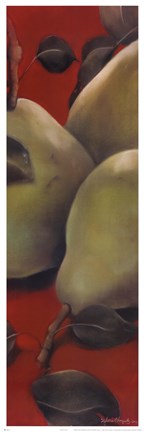 Framed Pears III Print