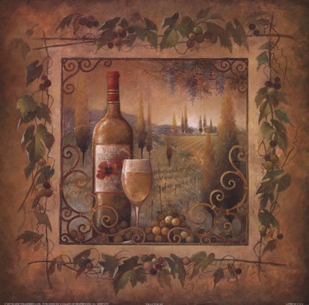 Framed Villa Tuscan Print