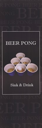 Framed Beer Pong Print