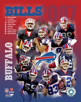 Framed 2007 -  Bills Team Composite Print