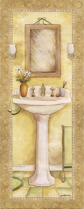 Framed Pedestal and Toothbrush Print