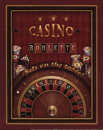 Framed Roulette - mini Print