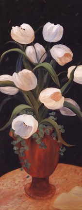 Framed Tulips by Night - mini Print