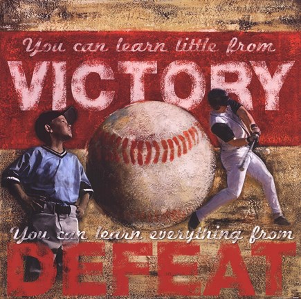 Framed Victory - Baseball Print