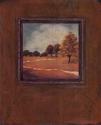 Framed Copper Landscape II Print