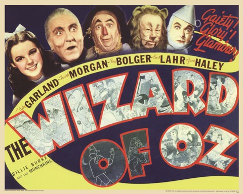 Framed Wizard of Oz - Retro Print