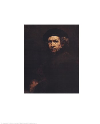 Framed Rembrandt, Self-Portrait, c.1659 Print