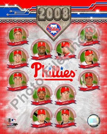 Framed Philadelphia Phillies - 2008 Team Composite Print