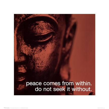 Framed Buddha - iPhilosophy - Peace Print