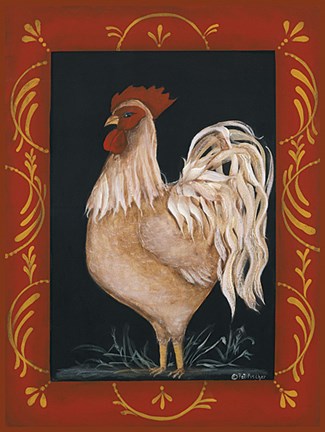 Framed Rooster Print