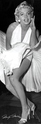 Framed Marilyn Monroe - Seven Year Itch (detail) Print
