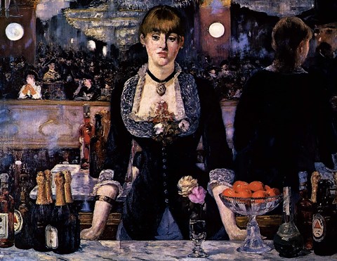 Framed Bar at the Folies-Bergere Print