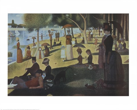 Framed Sunday Afternoon on the Island of La Grande Jatte, c.1886 Print