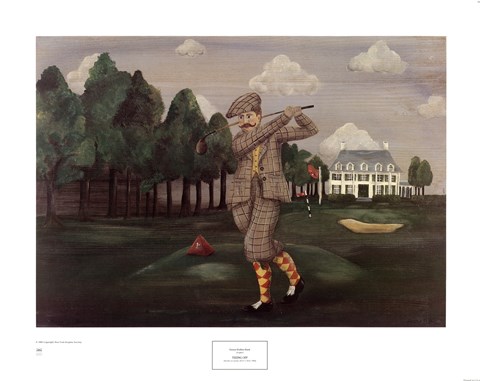 Framed Teeing Off Print