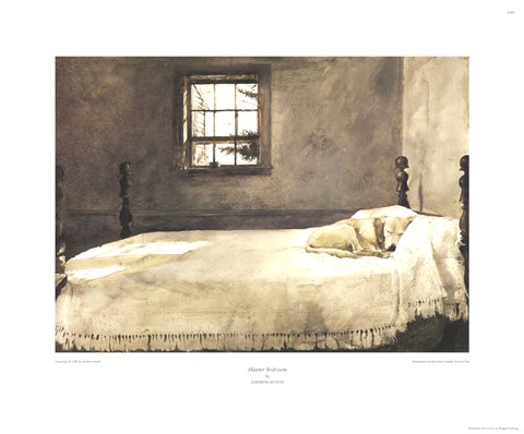 Framed Master Bedroom, c.1965 Print