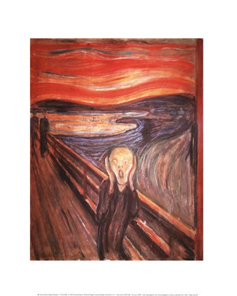 Framed Scream, c.1893 Print