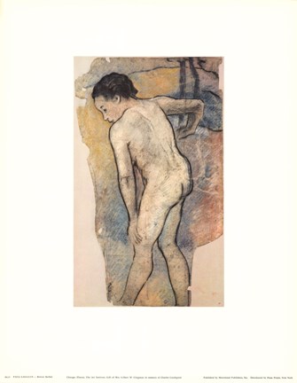 Framed Breton Bather Print