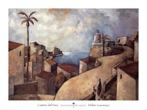 Framed Camino del Faro Print