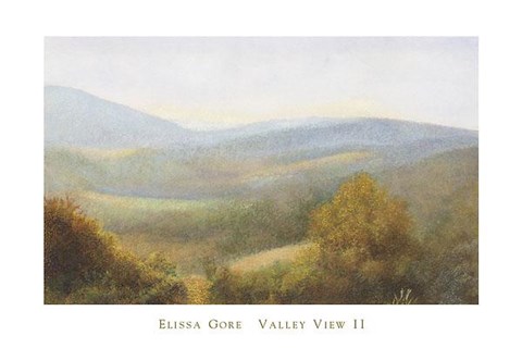 Framed Valley View II Print