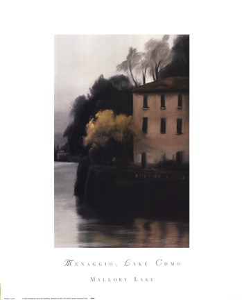 Framed Menaggio, Lake Como Print