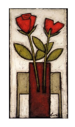 Framed Rose Melody II Print