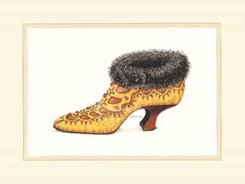 Framed La Chaussure d&#39;Antoinette Print