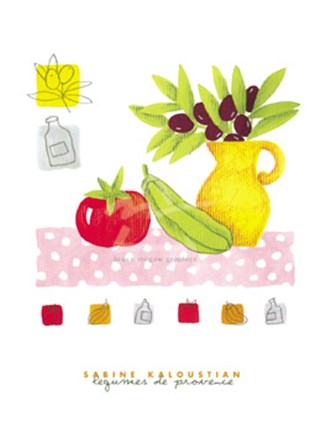 Framed Legumes de Provence Print