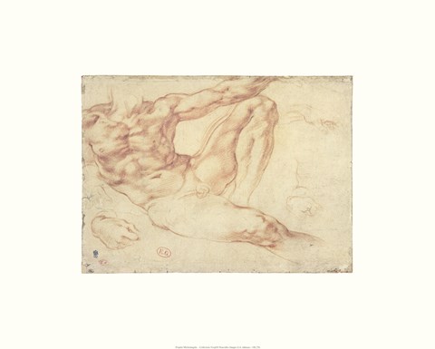 Framed Male Nude Print