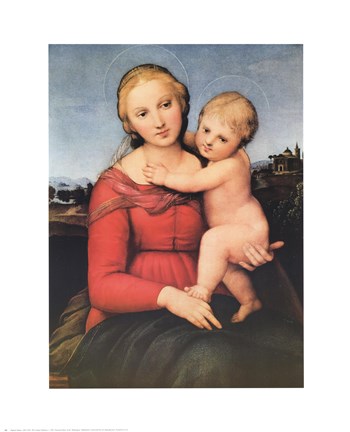 Framed Small Cowper Madonna, c.1505 Print