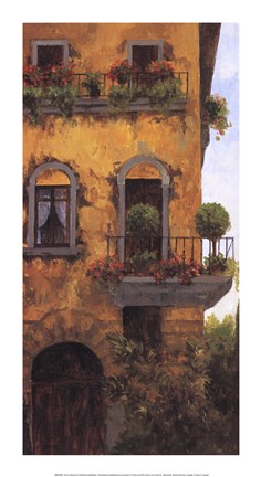 Framed Verona Balcony II Print