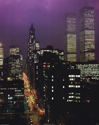 Framed Purple Skies - W.T.C. Print