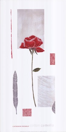 Framed Cotton Camellia Print