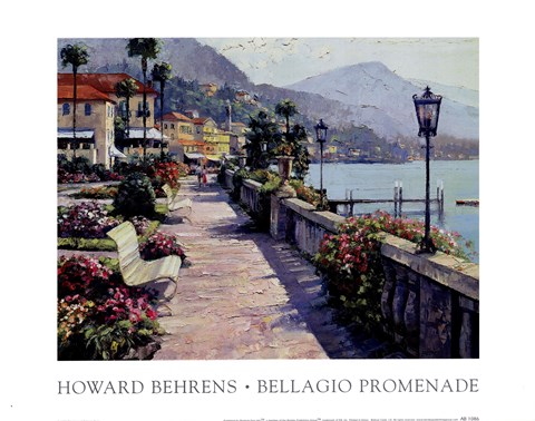 Framed Bellagio Promenade Print